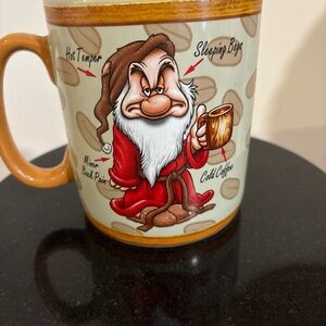 Disney Grumpy Character Mug - Brown and Cream